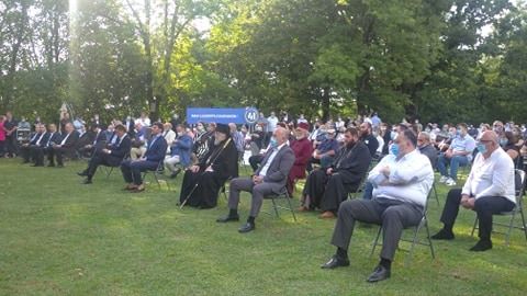 “მივაგე პატივი ხელისუფლების პირველი პირის მოსვლას”- მეუფე იოანე მმართველი პარტიის წინასაარჩევნო შეხვედრებზე