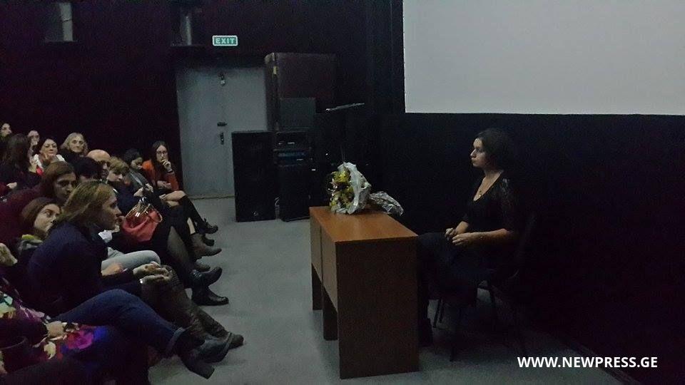 ნათია ფანჯიკიძემ ქუთაისში საჯარო ლექცია გამართა