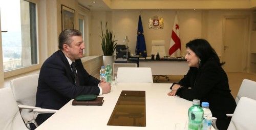 გიორგი კვირიკაშვილი სალომე ზურაბიშვილს შეხვდა