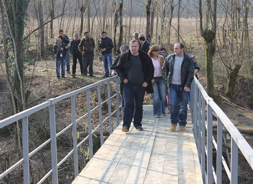 წყალტუბოს სოფლების დამაკავშირებელი ხიდი აღდგა