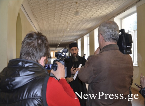 აკაკი წერეთლის უნივერსიტეტს მამა თეოდორე სტუმრობდა
