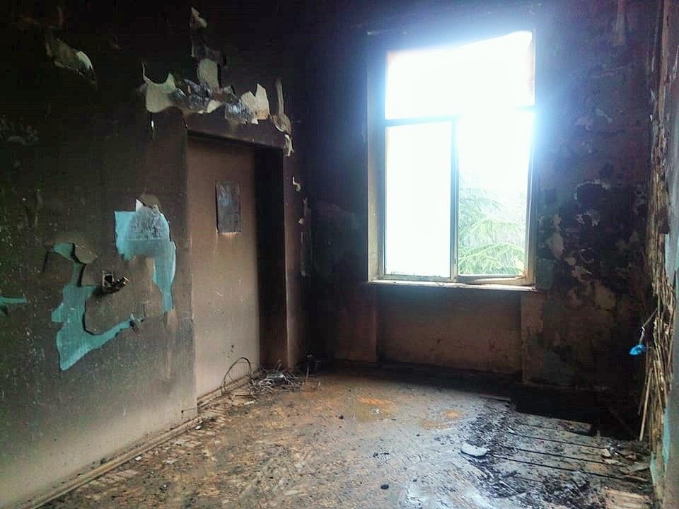 ქუთაისში სამხედრო სამსახურის შენობაში ხანძარი გაჩნდა