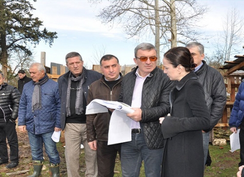 სოფელ ზედა ვანში ახალი სკოლის მშენებლობის პროცესი მიმდინარეობს