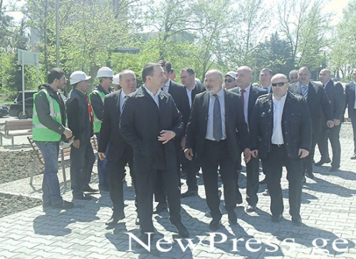 პრემიერმა წყალტუბოში მიმდინარე სამუშაოები დაათვალიერა