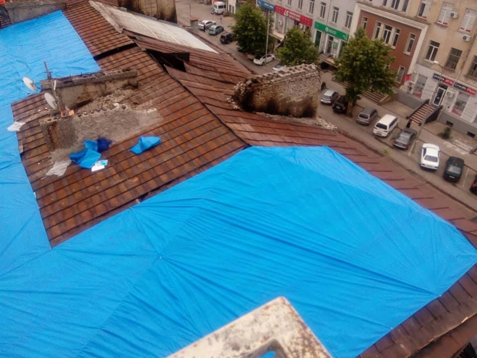 ქუთაისში ხანძრის შედეგად დაზიანებული კორპუსის გადახურვას მერია უზრუნველყოფს