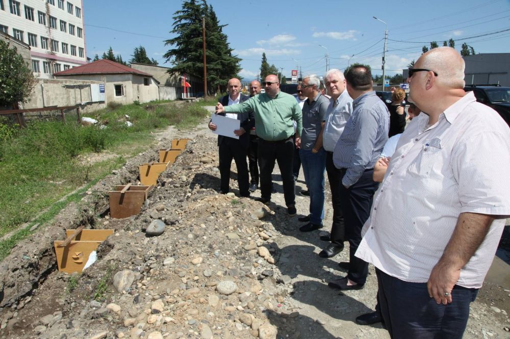 ქუთაისში, ავანგარდის დასახლებაში მოსახლეობის მოთხოვნით გამწვანების სამუშაოები მიმდინარეობს
