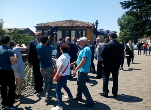ქუთაისში პრემიერის ვიზიტისას ინციდენტი მოხდა
