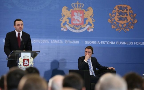 საქართველოს მთავრობის მეთაურმა ბიზნესფორუმი ესტონელ კოლეგასთან ერთად გახსნა