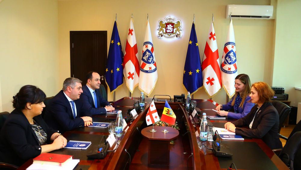 კახა კახიშვილი მოლდოვას რესპუბლიკის იუსტიციის მინისტრს  შეხვდა