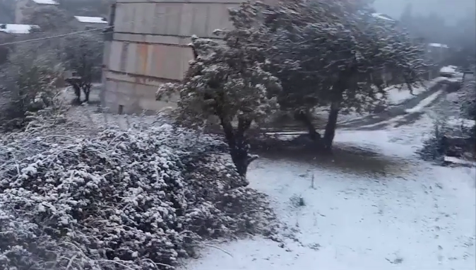 თბილისის შემოგარენში პირველი თოვლი მოვიდა