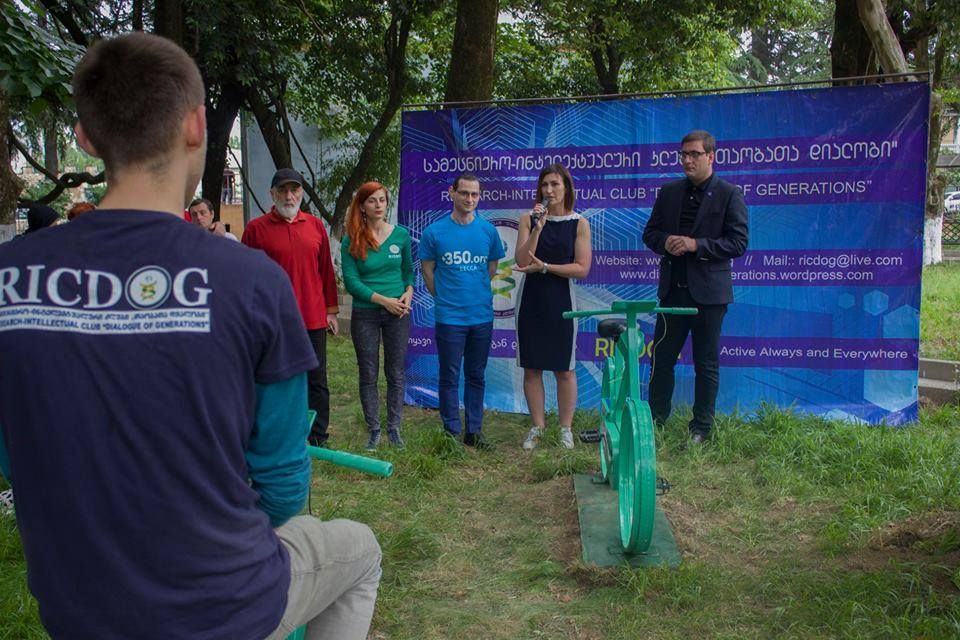 ქუთაისში ენერგიის დამზოგავი ველოსიპედი  დაიდგა
