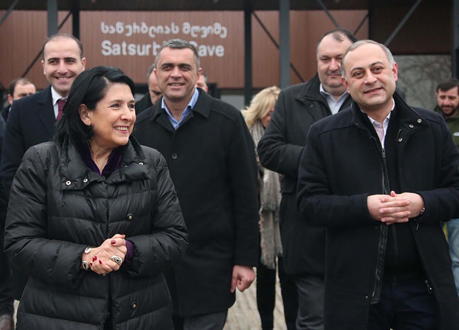 საქართველოს პრეზიდენტმა წყალტუბოში ტურისტული ინფრასტრუქტურა დაათვალიერა