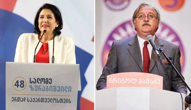 საპრეზიდენტო არჩევნების წინასწარი შედეგებით,  გრიგოლ ვაშაძემ – 40.46%,  სალომე ზურაბიშვილმა  59.54% მიიღო