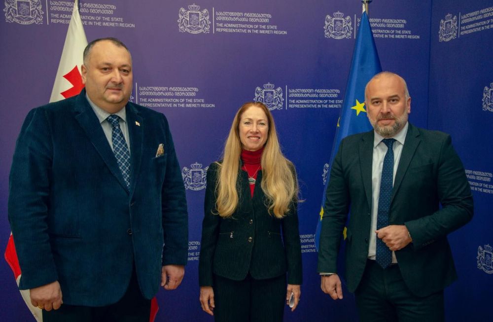 იმერეთის გუბერნატორი და ქუთაისის მერი  აშშ-ს ელჩს შეხვდნენ