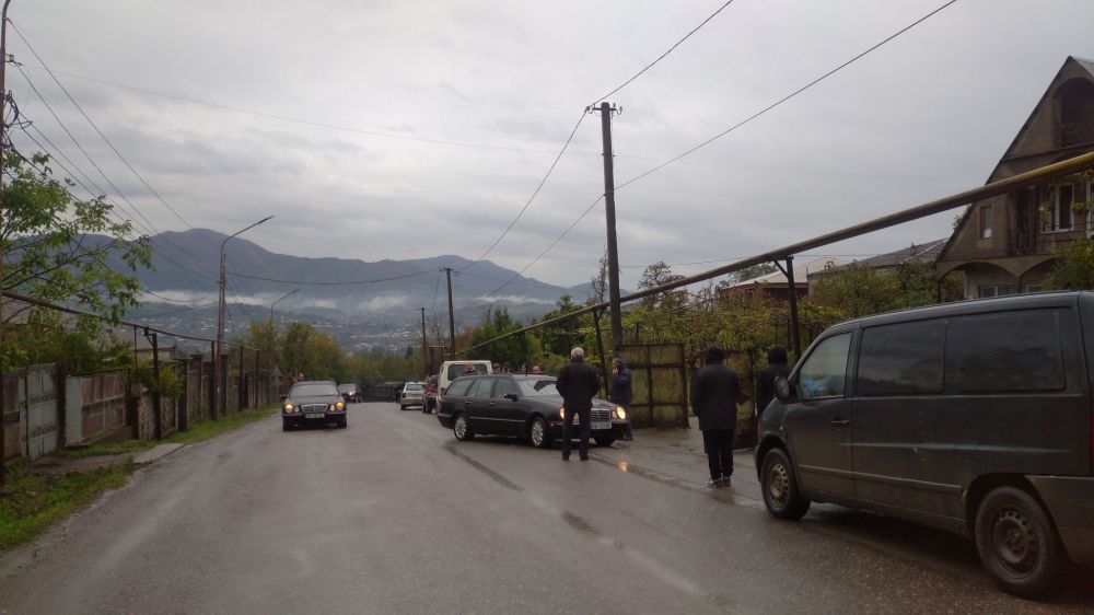 ზესტაფონში  უკრაინაში დაღუპული  მებრძოლი გუგა გაგნიძე ჩამოასვენეს