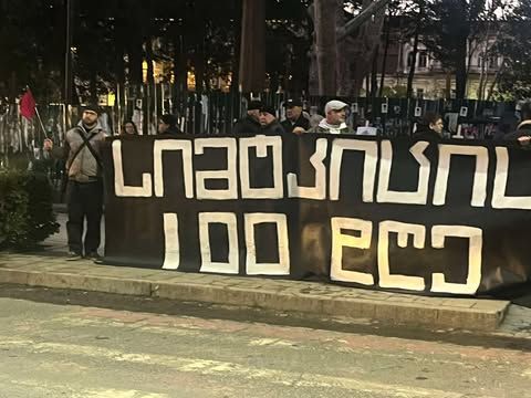 „სიმტკიცის 100 დღე“  ქუთაისში აქცია – მსვლელობა გაიმართა
